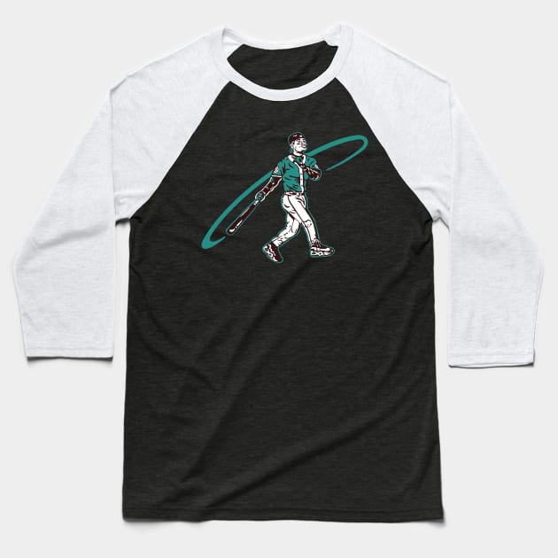 Ken Griffry Jr Baseball T-Shirt by Niko Neon